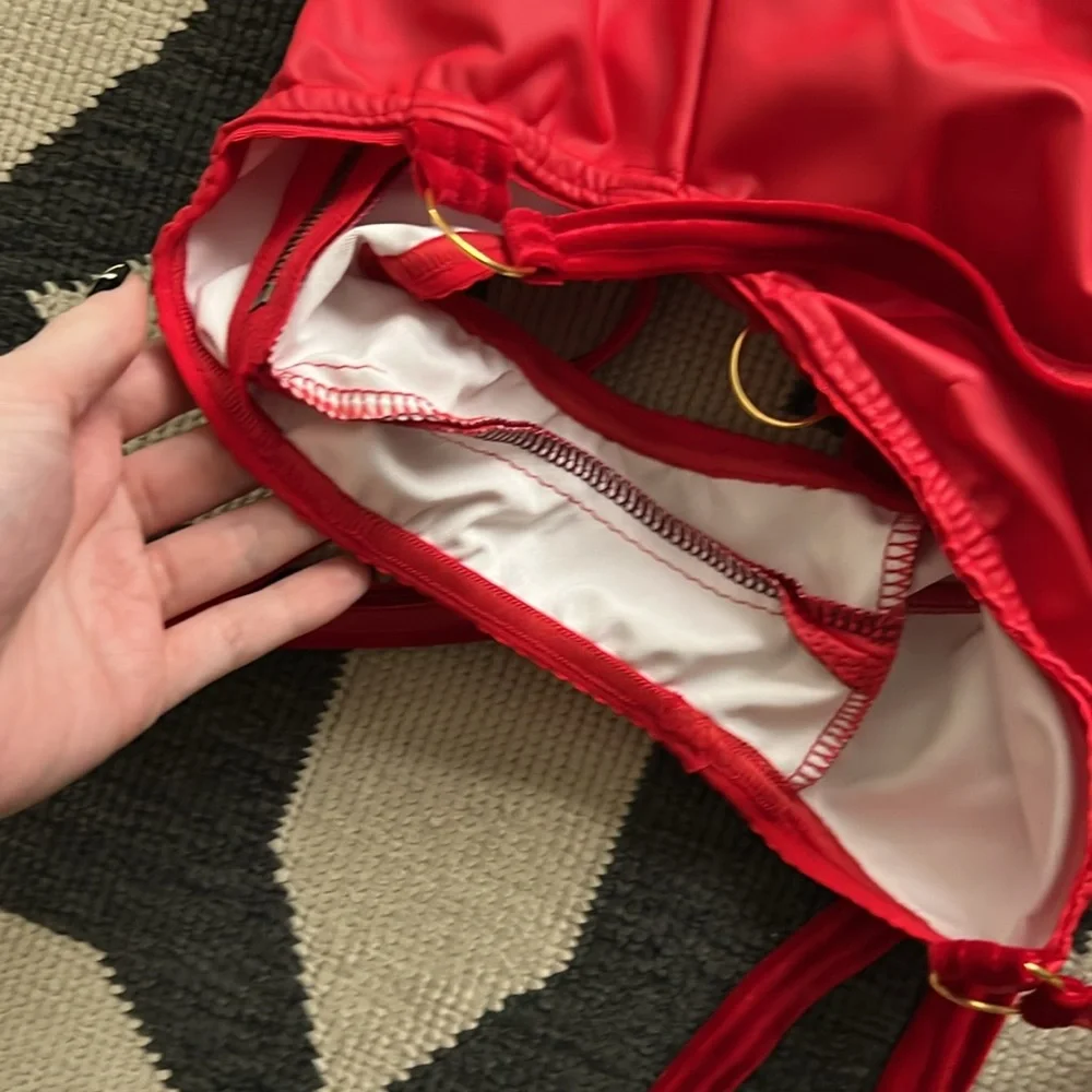 Solstice Intimates Red Strappy Paramour Set - Picture 5 of 11